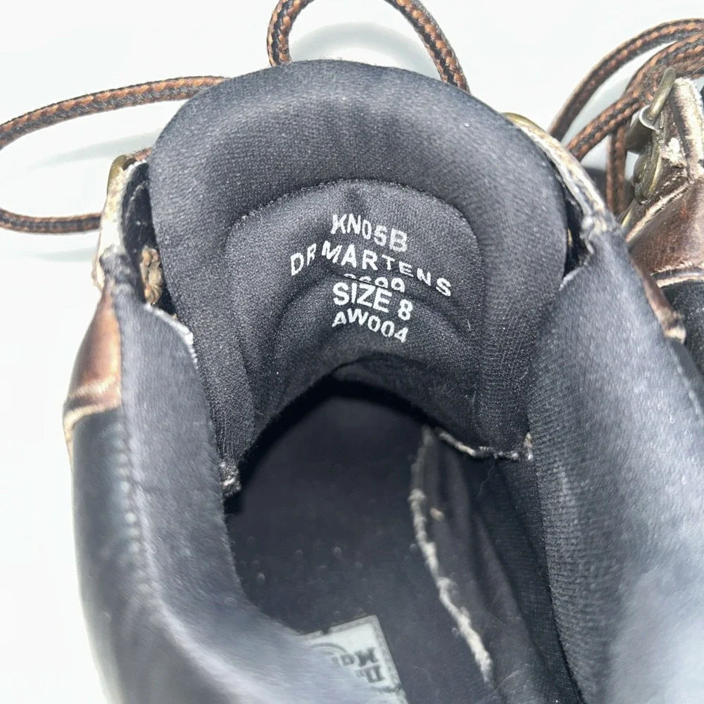 Dr Martens Mens Size 8 Vintage 8699 Boots Brown, VTG‎